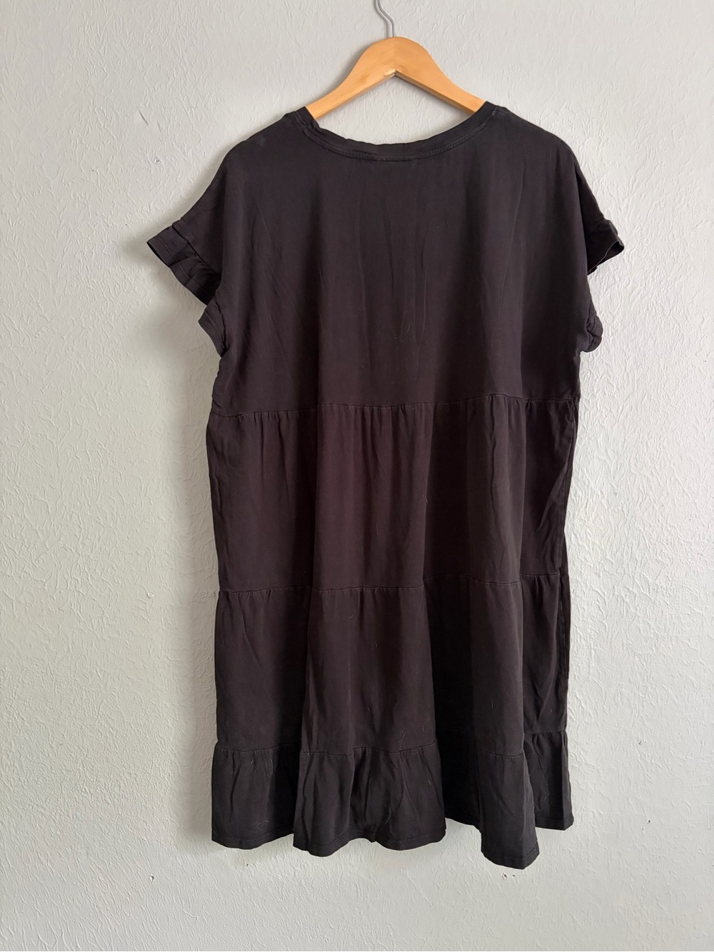 Tiered Short Sleeve Mini Dress - Picture 4 of 4